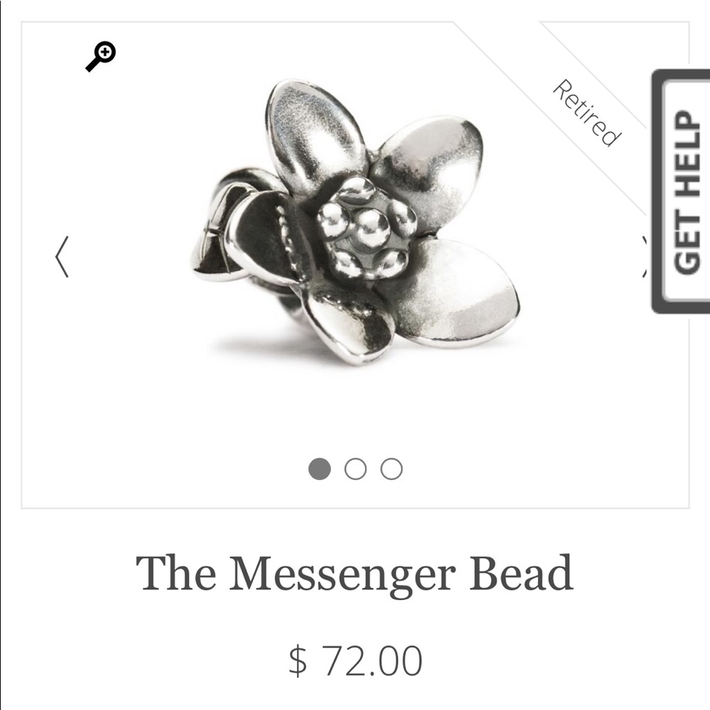 NEW Trollbeads RETIRED 💎 The Messenger Bead 💎